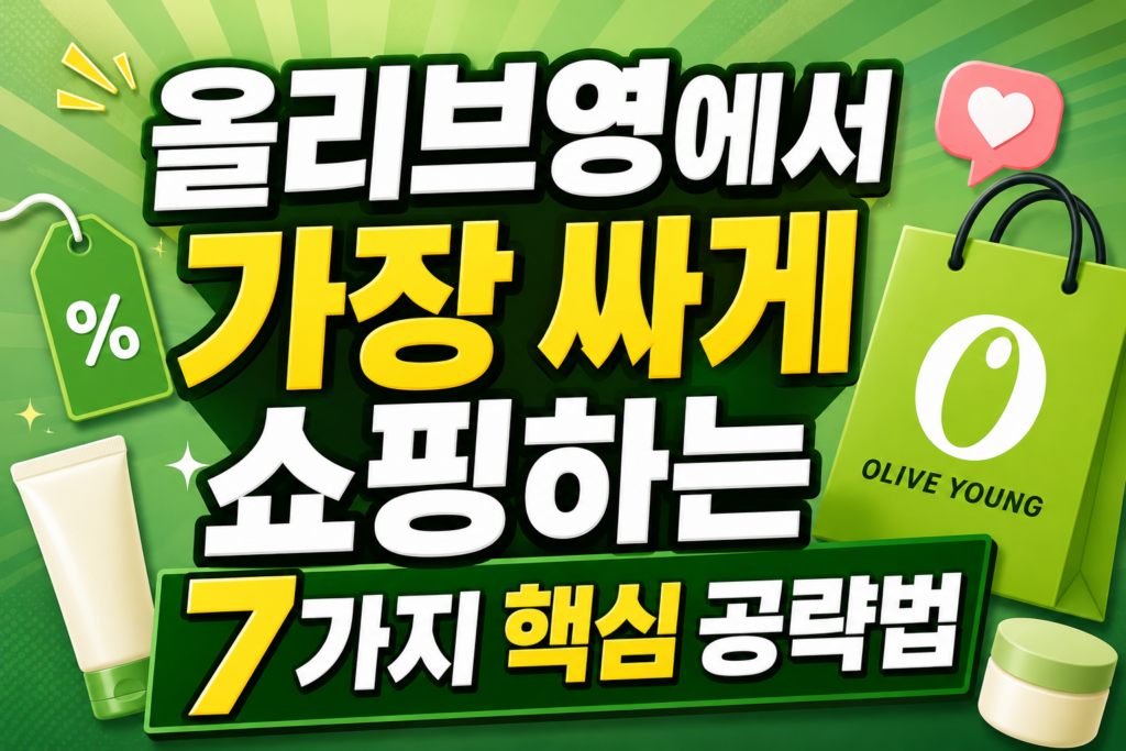 올리브영 세일 공략! 가장 싸게 사는 7가지 방법